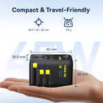 Baseus 45W GaN Travel Charger with Retractable USB Cable