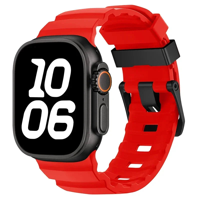 Durable Silicone Sport Strap for Apple Watch