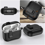 Premium Leather Protective Case with Secure Lock for AirPods Pro 3