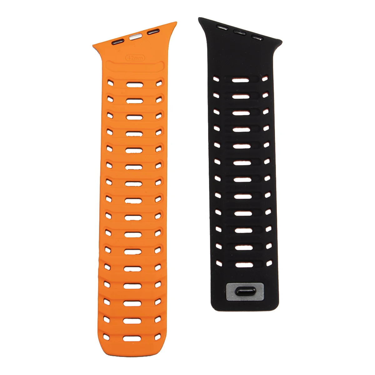 Perforated Silicone Magnetic Band with One-Hand Fastening for Apple Watch