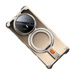 Honor Magic V5 Shockproof Frameless Metal Case with 360° Rotatable Ring Stand