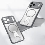 MagSafe Compatible Matte Case with Built-in Invisible Ring Stand for iPhone 17 Series