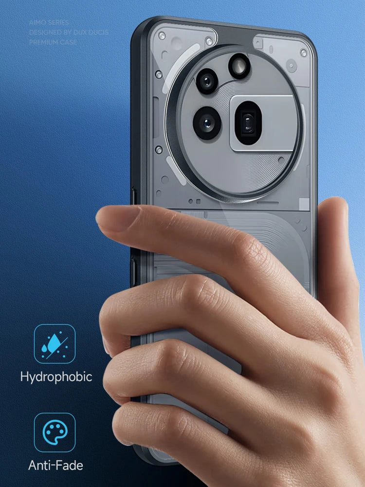 Anti-Fingerprint Transparent PC + TPU Case for Nothing Phone 3a Pro