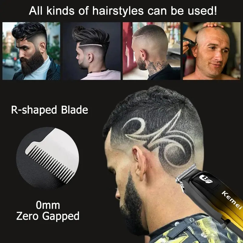 Kemei KM-J03 Professional T-shaped Barber Carving Shaver