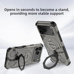 Shockproof Magnetic Case for iPhone 17 Series with 360° Rotating Ring Holder
