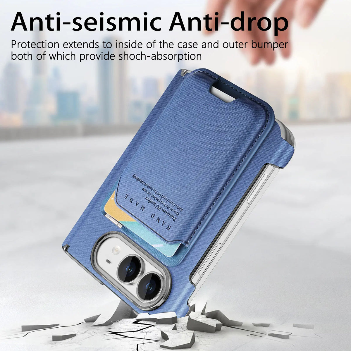 Card Holder Case with Multi-Angle Stand for iPhone Duo