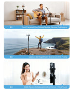 ORICO 2.15m Aluminum Selfie Stick Tripod Bluetooth Remote