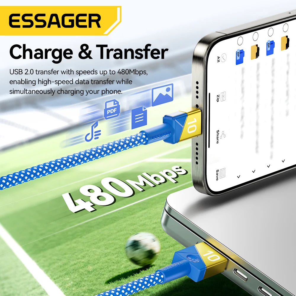 Essager 100W 7A USB-C Fast Charging Cable