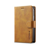 Hand-Stitched Leather Wallet Case with Kickstand for Samsung Galaxy Z Fold 8