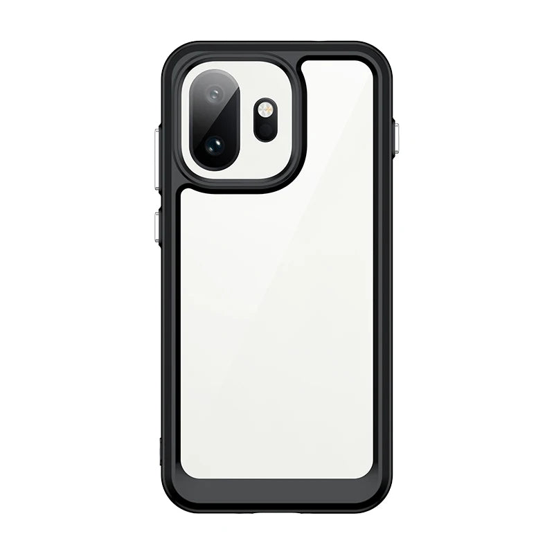 Transparent Shockproof Hard PC Case with Soft TPU Border for OnePlus 15T