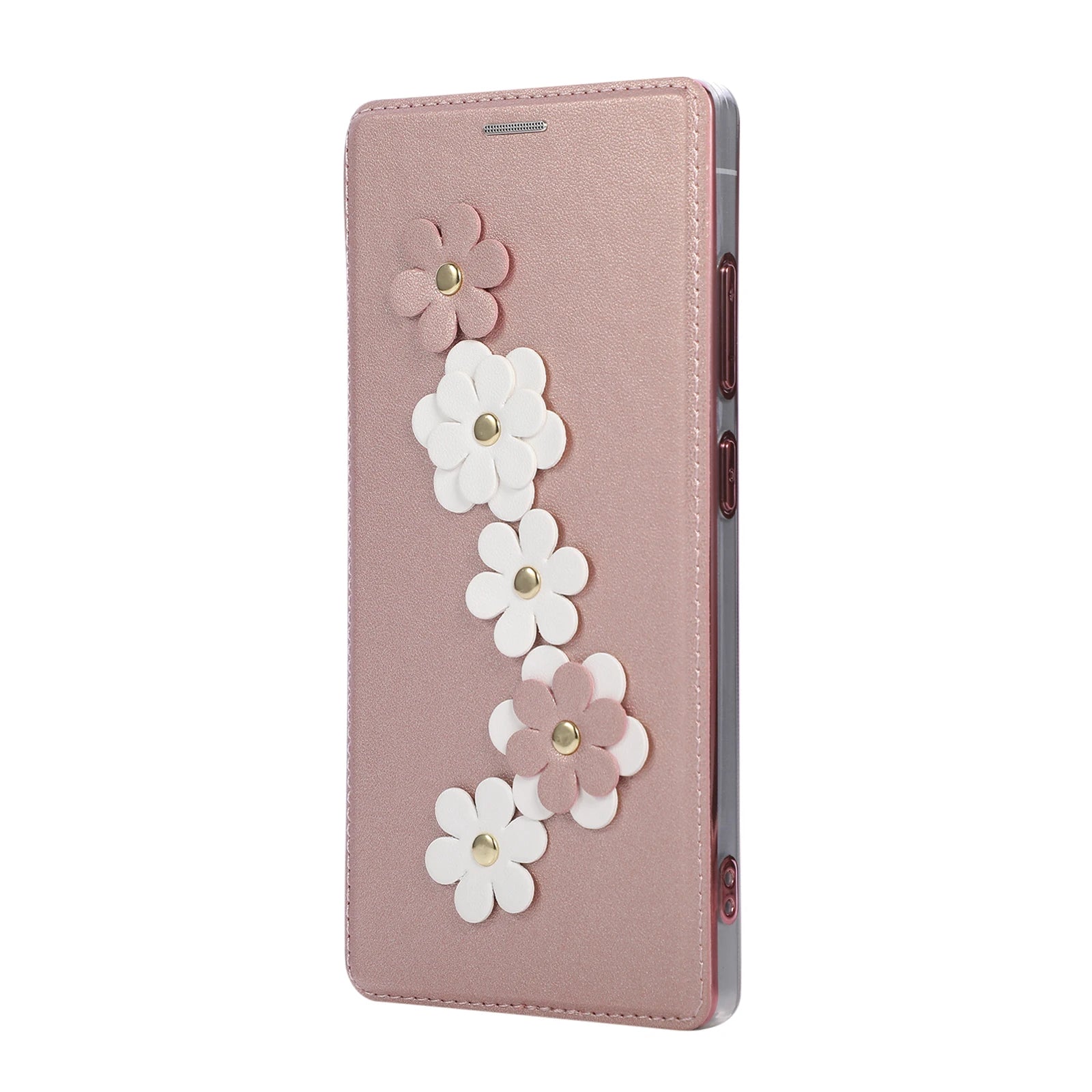 Samsung Galaxy S26 Series 3D Floral Magnetic Leather Case