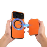 iPhone 17 Series MagSafe Leather Case with Detachable Card Holder