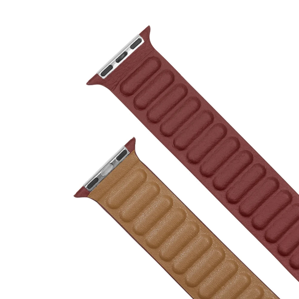 Magnetic Leather Link Band for Apple Watch