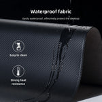 Large Carbon Fiber Embossed Leather Desk Mat
