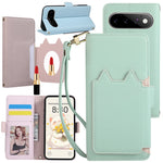 Leather Flip Case with Makeup Mirror for Google Pixel 10 Series