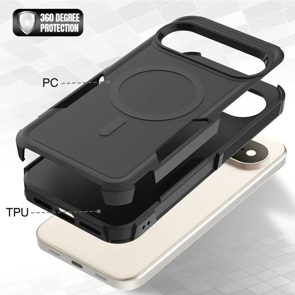 Shockproof Dual-Layer Magnetic Case for Google Pixel 11 Series