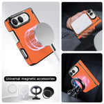 Textured Fabric Hinge Protection Case with Central Axis Reinforcement for iPhone Duo