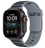 Silicone Quick-Release Band with Segmented Link Design for Apple Watch