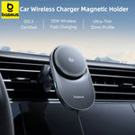 Baseus 25W Qi 2.2 Magnetic Car Charger with Cooling Fan