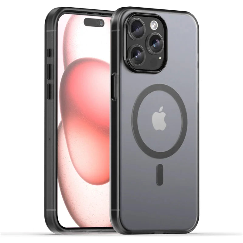 Shockproof Translucent Matte MagSafe Case for iPhone 16 Series