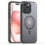 Shockproof Translucent Matte MagSafe Case for iPhone 15 Series