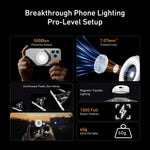 TELESIN Adjustable Brightness Magnetic Selfie Light