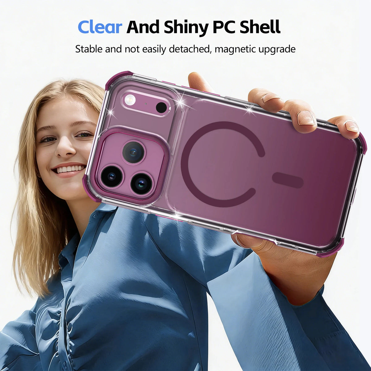 Clear MagSafe Case with Lens Ring for iPhone 18 Series