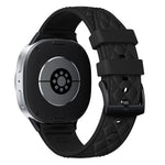 Diamond Quilted Pin-and-Buckle Watch Strap with Metal Fastener for Samsung Galaxy Watch 9
