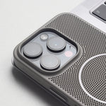 Ultrathin Grid Mesh Cooling Hard PC MagSafe Case for iPhone 15 Series