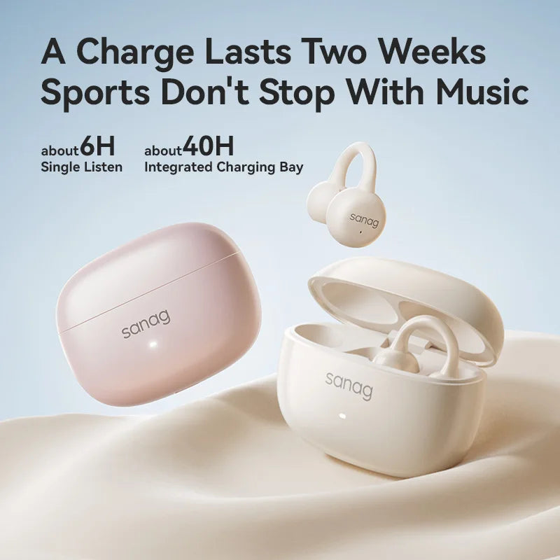 Sanag Z37 Air Conduction Ear Clip Earphones