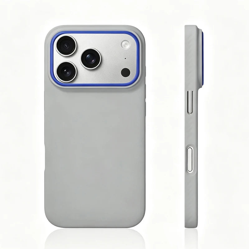 Matte Shockproof MagSafe Case with Colored Camera Accent for iPhone 17 Series