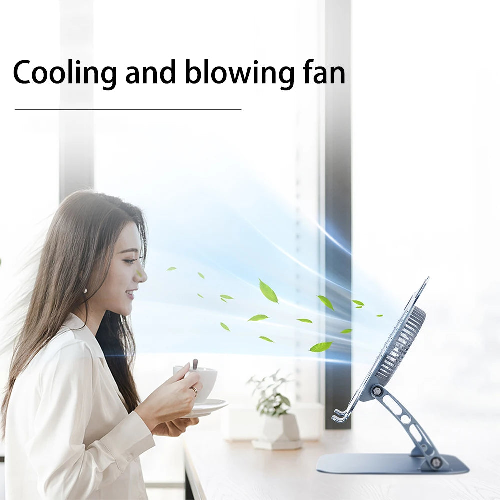 Aluminum Laptop Stand with Cooling Fan