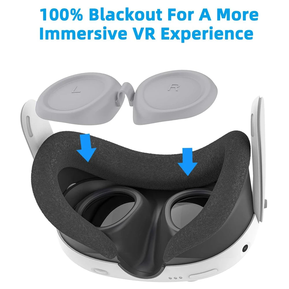 Soft Silicone Lens Protector for Meta Quest 3 VR Headset