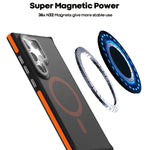 Translucent Matte Magnetic Case with Lens Protector and Stand for Samsung Galaxy S25 Series