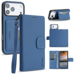 iPhone 17 Series Leather Flip Case with RFID Card Slots