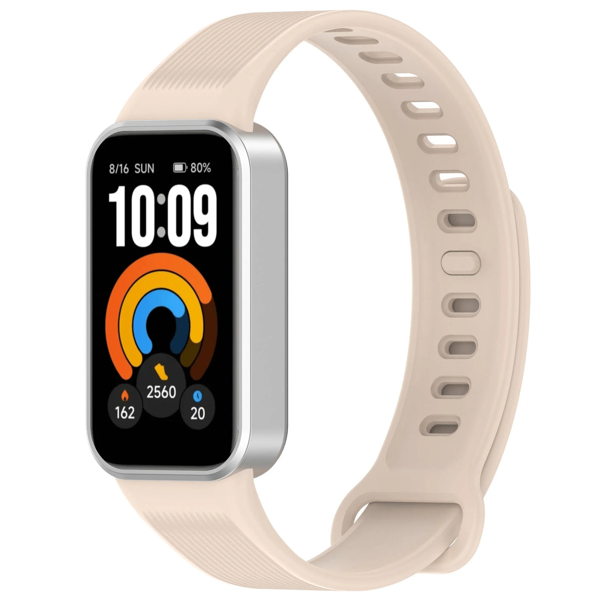 Silicone Ribbed Band with Adjustable Buckle for Xiaomi Smart Band 11 Active