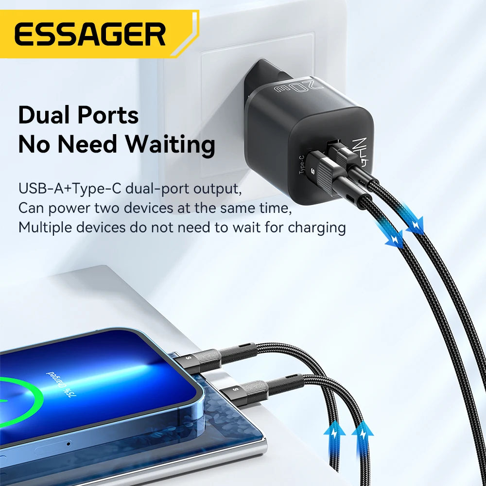 Essager 20W GaN USB Type C Charger