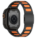 Metal and Silicone Hybrid Bracelet for Apple Watch
