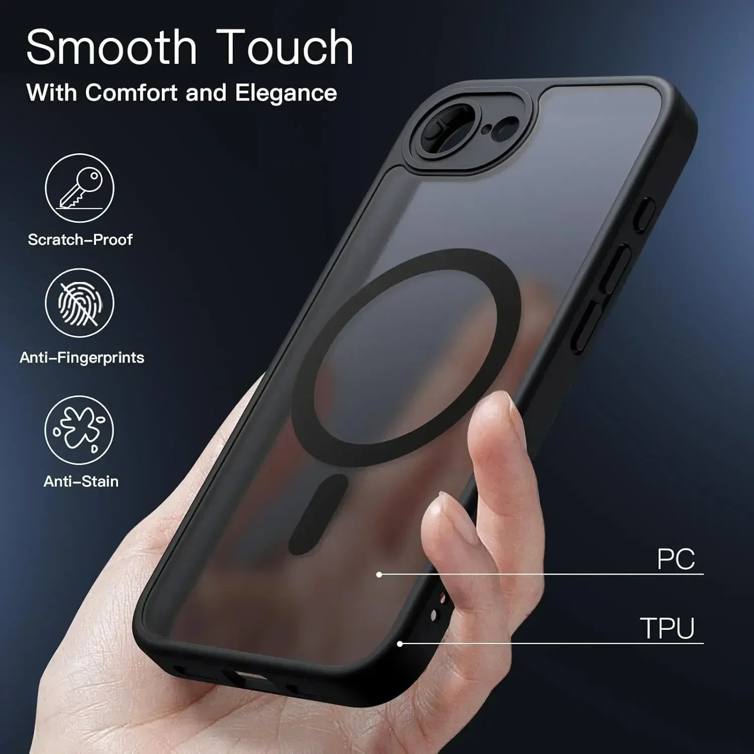Matte Clear MagSafe Case for iPhone 16 Series