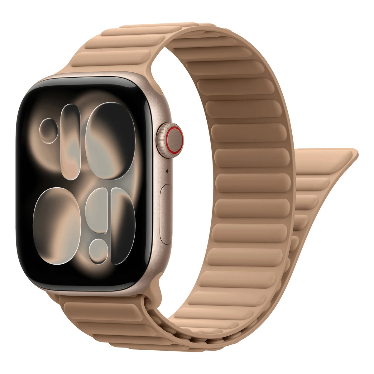 Silicone Magnetic Closure Band with N55 Magnets for Apple Watch