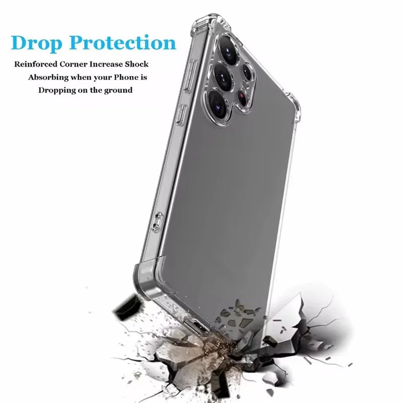 Shockproof Soft Transparent Case for Samsung Galaxy S26 Series