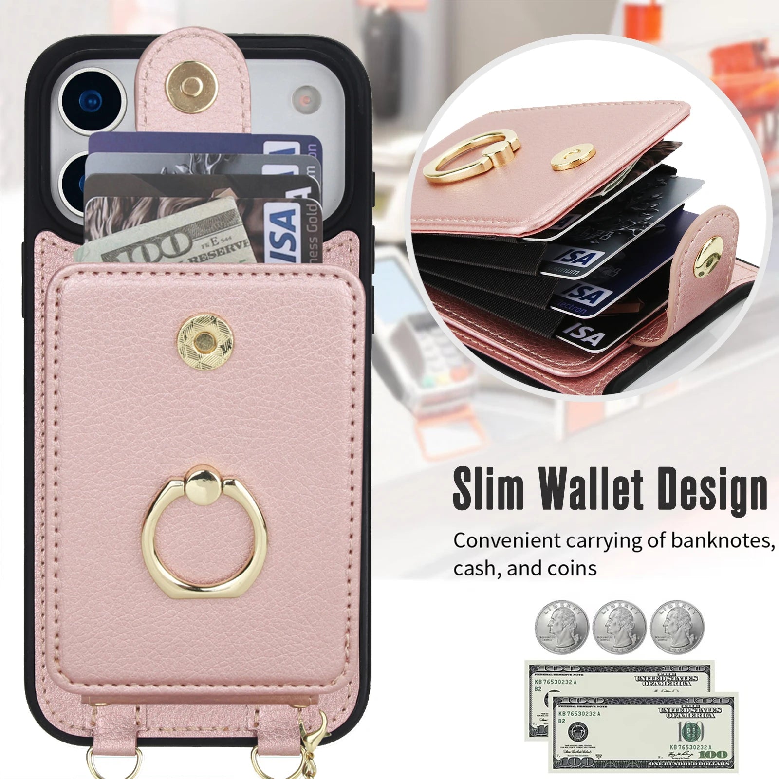 2-in-1 Detachable MagSafe Wallet Case for iPhone 17 Series