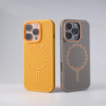 Ultra-Thin Honeycomb Mesh Cooling MagSafe Case for iPhone 16 Series