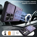Military-Grade Shockproof Case with Slide Window Camera Cover for Samsung Galaxy S26 Ultra