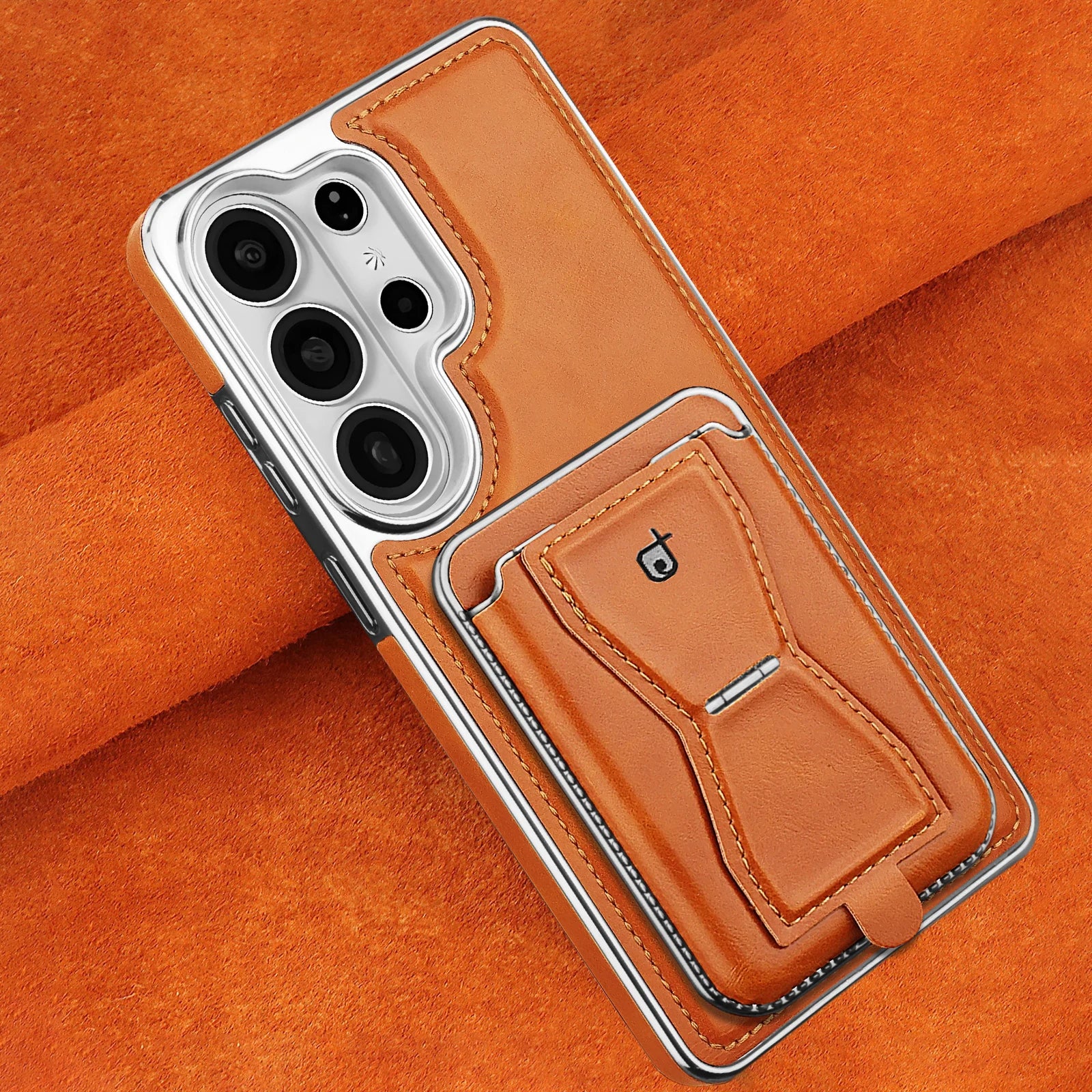 Shockproof Magnetic Leather Case with Removable Card Holder for Samsung Galaxy S26 Series