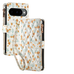Luxury Embossed Leather Crossbody Case for Google Pixel 9 Series