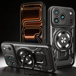 Sliding Camera Cover MagSafe Case with 360° Ring Stand for iPhone 18 Series