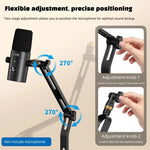 Adjustable Two-Stage Boom Arm Microphone Stand
