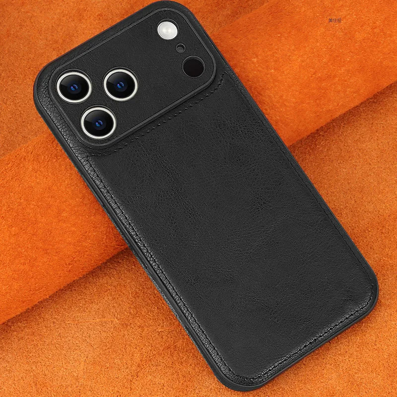 Classic Leather Texture Shockproof Case for iPhone 17 Series