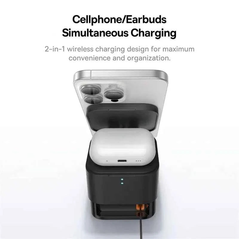 Baseus 2-in-1 MagSafe Wireless Charger Stand for Fast and Efficient Charging